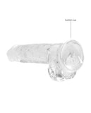 Shots Realrock Realistic Crystal Clear Dildo W/balls - Clear