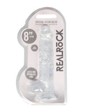 Shots Realrock Realistic Crystal Clear Dildo W/balls - Clear