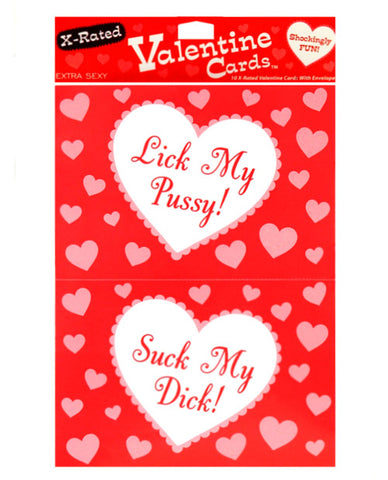 10 X-rated Valentine Cards W-envelopes