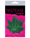 Pastease Glitter Marijuana Leafs - Green O-s