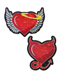 Pastease Angel & Devil Glitter Heart - Red O-s