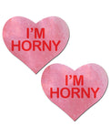 Pastease I'm Horny Heart - Pink-red O-s