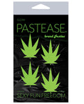 Pastease Petites Leaf - Glow In The Dark Green O-s Pack Of 2