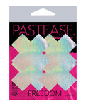 Pastease Holographic Plus X - Silver O-s Pack Of 2 Pair