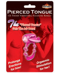 Pierced Tongue X-treme Vibrating Pleasure Ring - Purple