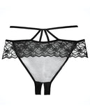 Adore Angel  Crotchless Panty Black O-s