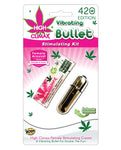 High Climax Vibrating Bullet Stimulating Kit W-hemp Seed Oil - Silver