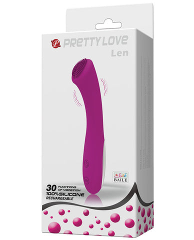Pretty Love Len Rechargeable Wand - 30 Function Purple