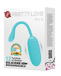 Pretty Love Kirk Liquid Silicone Remote Egg - Turquoise