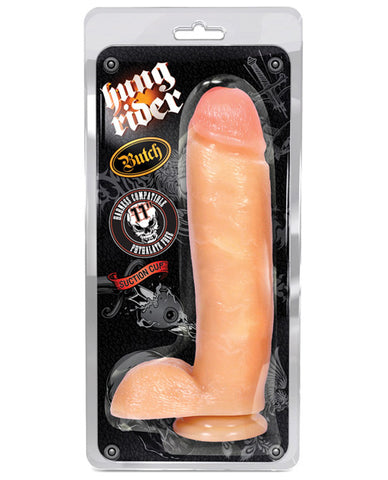 Blush Hung Rider Butch 11" Dildo W-suction Cup