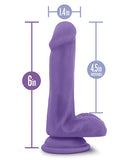 Blush Au Natural Bold Massive 6" Dildo - Purple