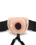 Blush Dr. Skin 7" Hollow Strap On - Vanilla