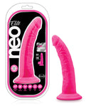 Blush Neo Elite 7.5" Silicone Dual Density Cock W/balls - Neon Pink