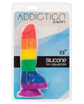 Addiction Justin 8" Dildo - Rainbow