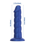 Fantasy Addiction 8" Unicorn Dildo - Blue