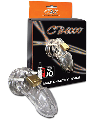 Cb-6000 2 1/2" Cock Cage & Lock Set - Clear