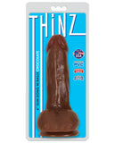Curve Novelties Thinz 8" Slim Dong W/balls - Chocolate