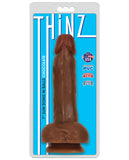 Curve Novelties Thinz 8" Slim Dong W/balls - Chocolate