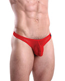 Cocksox Mesh Enhancing Pouch Thong Fiery Red