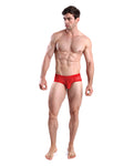 Cocksox Mesh Contour Pouch Sports Brief Fiery Red
