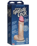 Realistic 6" Ultraskyn Cock W/balls - White