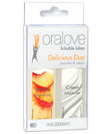 Oralove Delicious Duo Flavored Lube - Strawberry & Mint