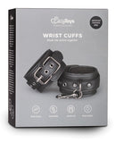 Easy Toys Faux Leather Handcuffs - Black