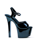 Ellie Shoes Flirt 7" Pump 3" Platform Black Eight