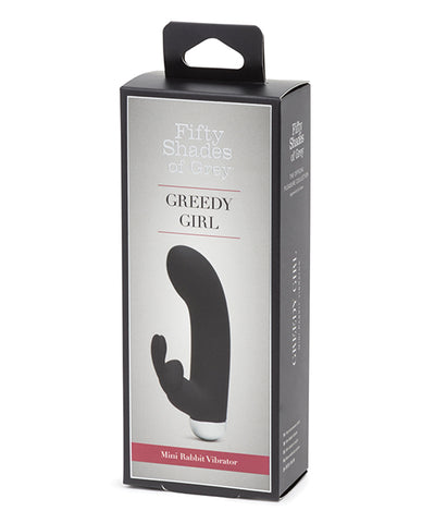 Fifty Shades Of Grey Greedy Girl Rechargeable Mini Rabbit Vibrator - Black