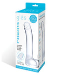 Glas 7" Realistic Curved Glass G-spot Dildo