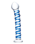 Glas Spiral Glass Dildo - Blue