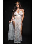 Lace Night Gown W/lace Pany Qn