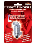 Frisky Finger Light Up Vibrating Finger Bullet - Clear