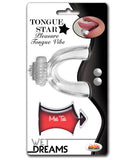 Wet Dreams Tongue Star Vibe - Clear W/10 Ml Liquor Lube Pillow