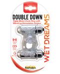 Wet Dreams Double Down Vibrating Cockring W-bullet