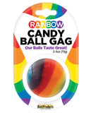 Rainbow Candy Ball Gag - Strawberry