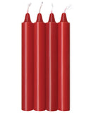 The 9's Make Me Melt Sensual Warm Drip Candles - Red Hot Pack Of 4