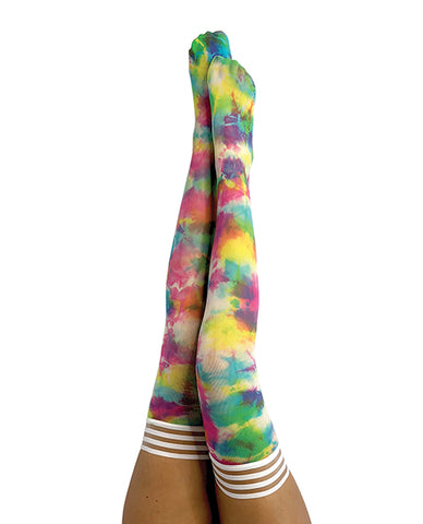 Kix'ies Gilly Tie Die Thigh High Bright Color