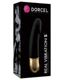Dorcel Real Vibration S 6" Vibrator - Black/gold