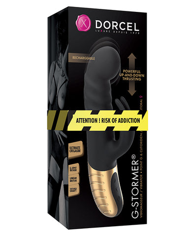 Dorcel G-stormer Thrusting G Spot Rabbit - Black-gold