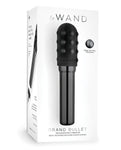 Le Wand Grand Chrome Bullet Rechargeable Vibrator W/silicone Textured Ring