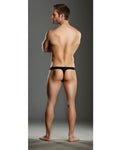 Male Power Rip Off Thong W/studs Black S/m