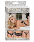 Booty Packs Crossdye Lace Panty Pack Of 3 Black