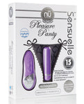 Sensuelle Pleasure Panty Bullet W/remote Control - 15 Functions Black