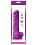 Colours Pleasures 5" Dong W/suction Cup - Purple