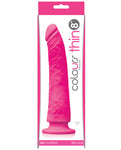 Colours Pleasures Thin 8" Dildo - Purple