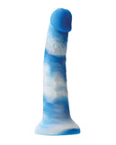 Colours Pleasures 8" Yum Yum Dildo - Blue