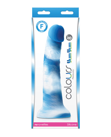 Colours Pleasures 8" Yum Yum Dildo - Blue