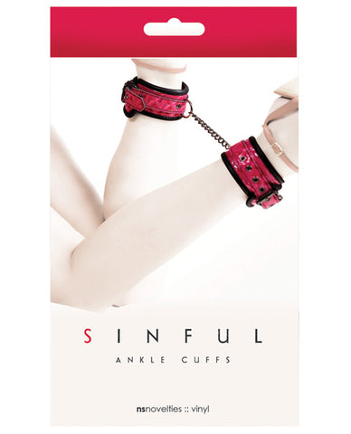 Sinful Ankle Cuffs - Black