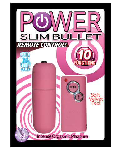 Power Slim Bullet Remote Control - Pink